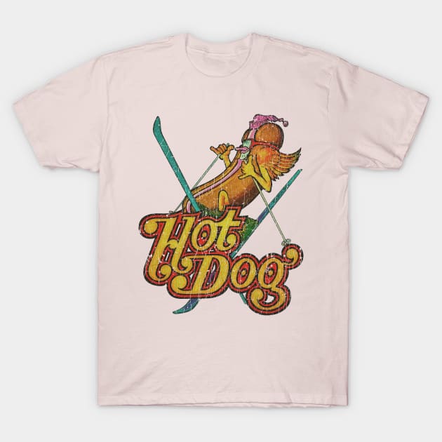 Hot Dog Skier 1974 T-Shirt by JCD666